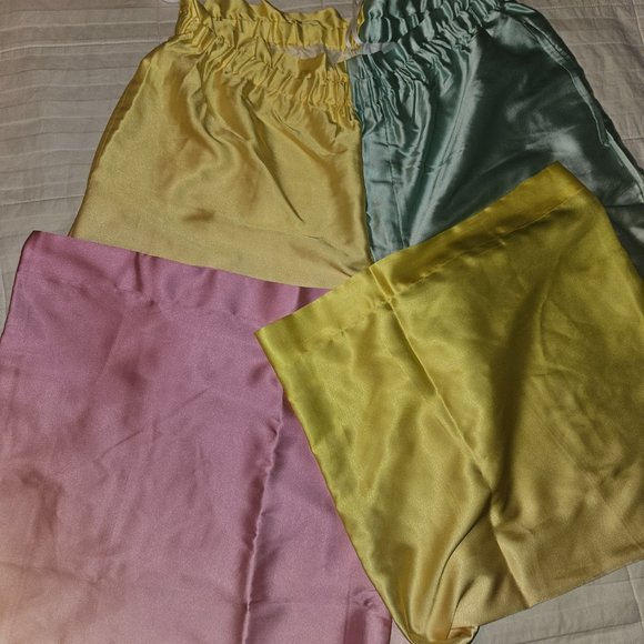 Anthropologie Satin Pajama PANTS - Picture 2 of 6